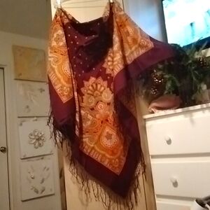 Pavlopasadsky wool Shawl sz 59" square